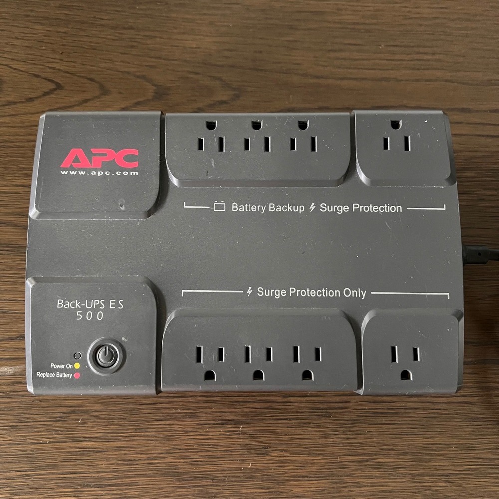APC Back-UPS ES 500 BE500R 6-Outlet Surge Protector Battery Backup - PARTS ONLY